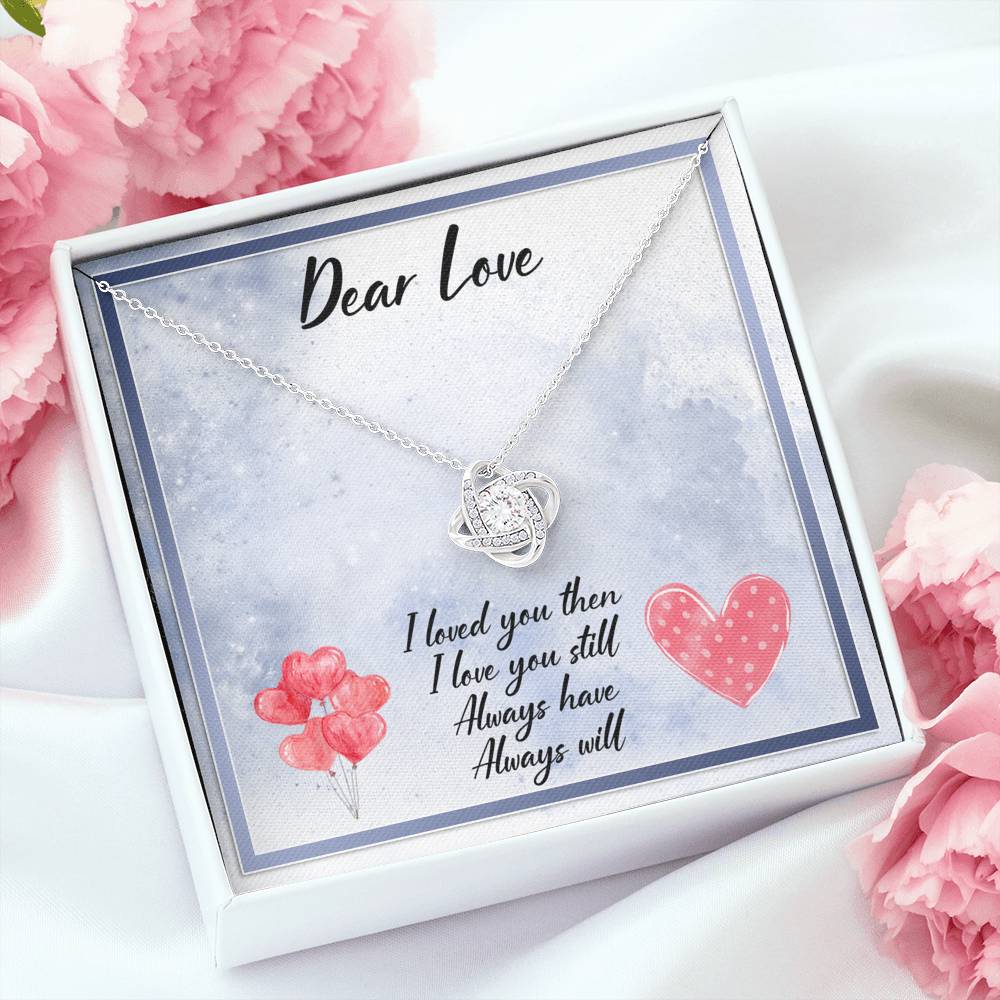litzzy Dear Love Always Have Always Will Love Knot Necklace - Gifts For Wife Necklace Valentines Day Custom Made Romantic Gift For My Best Wife Ever Jewelry   