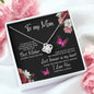 litzzy Litzzy Love Knot Necklace To My Mom, Time May Fly Mothers Day Jewelry, Necklace gifts set from Son, Daughter Jewelry   