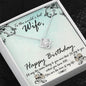 litzzy To The World's Best Wife Happy Birthday Love Knot Necklace - Gifts For Wife Necklace Valentines Day Custom Made Romantic Gift For My Best Wife Ever Jewelry   