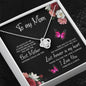 litzzy Litzzy Love Knot Necklace To My Mom, Time May Fly Mothers Day Jewelry, Necklace gifts set from Son, Daughter Jewelry   