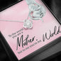 litzzy Litzzy Love Knot Necklace To my Mom, You're My World  Mothers Day Jewelry, Necklace gifts set from Son, Daughter Jewelry   