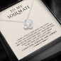 litzzy To My Soulmate - Valentine Gift For Wife Future Wife Girlfriend - Love Knot Necklace - Necklace Gift For Her, Wife, Girlfriend, Anniversary, Wedding, Valentine, Birthday with Message Card Jewelry   