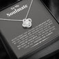 litzzy To My Soulmate - You are the greatest gift - Love Knot - Necklace Gift For Her, Wife, Girlfriend, Anniversary, Wedding, Valentine, Birthday with Message Card Jewelry   