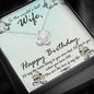 litzzy To The World's Best Wife Happy Birthday Love Knot Necklace - Gifts For Wife Necklace Valentines Day Custom Made Romantic Gift For My Best Wife Ever Jewelry   