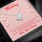 litzzy Litzzy Love Knot Necklace To My Mommy, Love Your Tummy Mothers Day Jewelry, Necklace gifts set from Son, Daughter Jewelry   