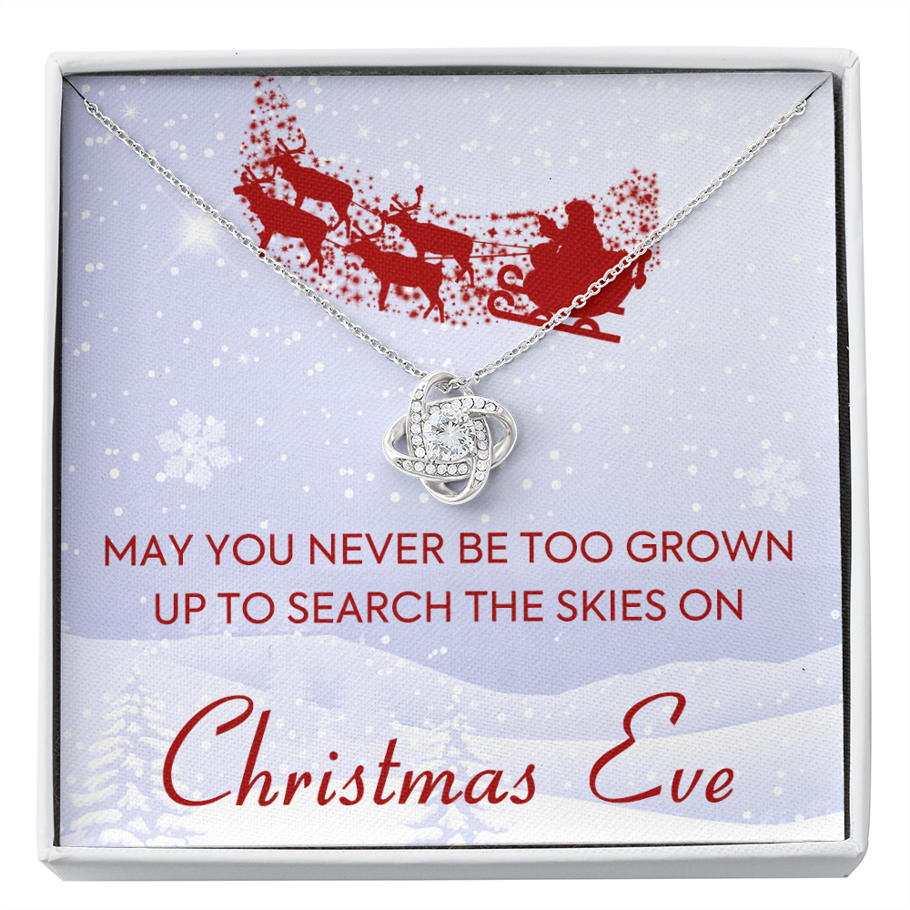 litzzy Christmas Eve Love Knot Necklace - Gifts For Wife Necklace Valentines Day Custom Made Romantic Gift For My Best Wife Ever    