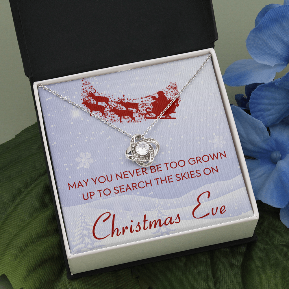 litzzy Christmas Eve Love Knot Necklace - Gifts For Wife Necklace Valentines Day Custom Made Romantic Gift For My Best Wife Ever    