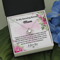 litzzy Litzzy Love Knot Necklace To My Amazing Bonus Mom, I will always be your little boy Mothers Day Jewelry, Necklace gifts set from Son, Daughter Jewelry   
