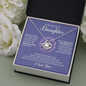 litzzy To My Beautiful Daughter - Always Keep Me In Your Heart - Love Knot Necklace jewelry   