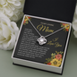 litzzy Litzzy Love Knot Necklace To my Mom, You're The World Gift From Daughter Jewelry   