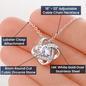 litzzy Litzzy Love Knot Necklace To my Mom, You're The World Mothers Day Jewelry, Necklace gifts set from Son, Daughter Jewelry   