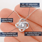 litzzy Litzzy Love Knot Necklace To my Mom, You're The World Gift From Daughter Jewelry   