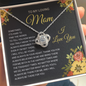 litzzy Litzzy Love Knot Necklace To my Mom, You're The World Gift From Daughter Jewelry   