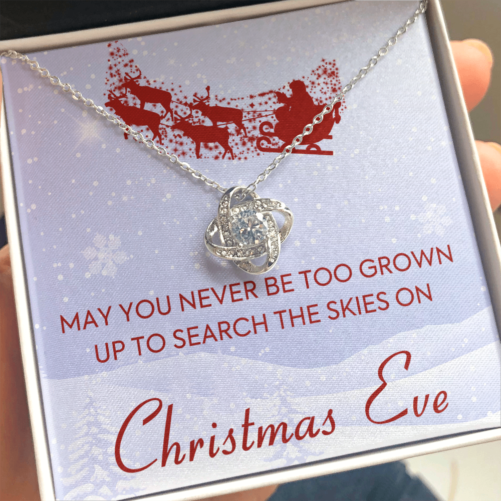 litzzy Christmas Eve Love Knot Necklace - Gifts For Wife Necklace Valentines Day Custom Made Romantic Gift For My Best Wife Ever  Standard Box  