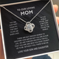 litzzy Litzzy Love Knot Necklace To Our Mom, You're The World From Son And Daughter Jewelry   