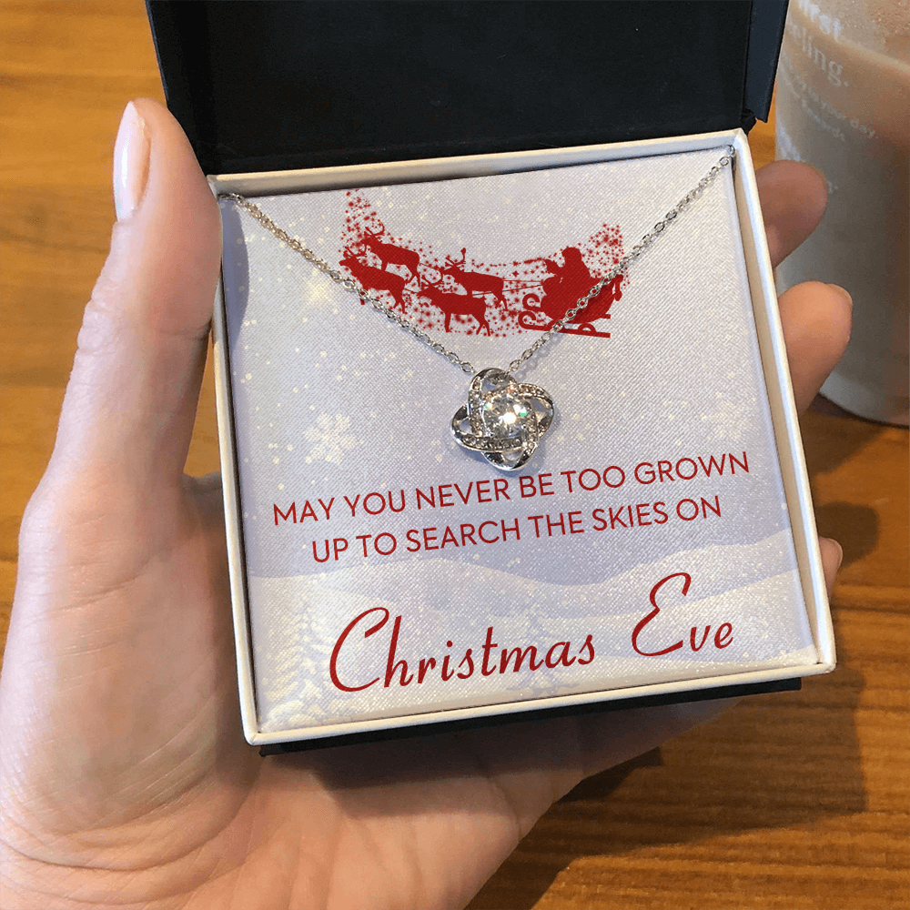 litzzy Christmas Eve Love Knot Necklace - Gifts For Wife Necklace Valentines Day Custom Made Romantic Gift For My Best Wife Ever    