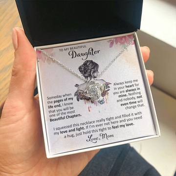 litzzy To My Beautiful Daughter - Someday When The Pages - Love Knot Necklace jewelry   
