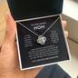 litzzy Litzzy Love Knot Necklace To Our Mom, You're The World From Son And Daughter Jewelry   