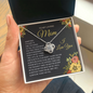 litzzy Litzzy Love Knot Necklace To my Mom, You're The World Gift From Daughter Jewelry   