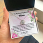 litzzy Litzzy Love Knot Necklace To My Amazing Bonus Mom, I will always be your little boy Mothers Day Jewelry, Necklace gifts set from Son, Daughter Jewelry   