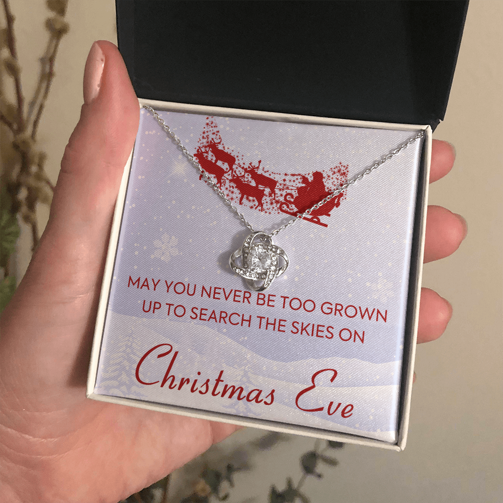 litzzy Christmas Eve Love Knot Necklace - Gifts For Wife Necklace Valentines Day Custom Made Romantic Gift For My Best Wife Ever    