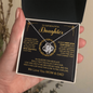 litzzy To Our Beautiful Daughter - Always Keep Us In Your Heart - Love Knot Necklace jewelry   