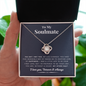 litzzy To My Soulmate - My Other Half - Gift For Valentine, Birthday, Anniversary - Necklace Gift For Her, Wife, Girlfriend, Anniversary, Wedding, Valentine, Birthday with Message Card Jewelry   