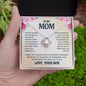 litzzy Litzzy Love Knot Necklace To My Mom, Embrace Necklace for Mom from Son Jewelry   