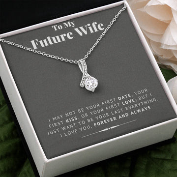 litzzy To My Future Wife - Love Of Life - Litzzy Alluring Beauty Necklace - Necklace for Wife from Husband Jewelry Two-Toned Box  