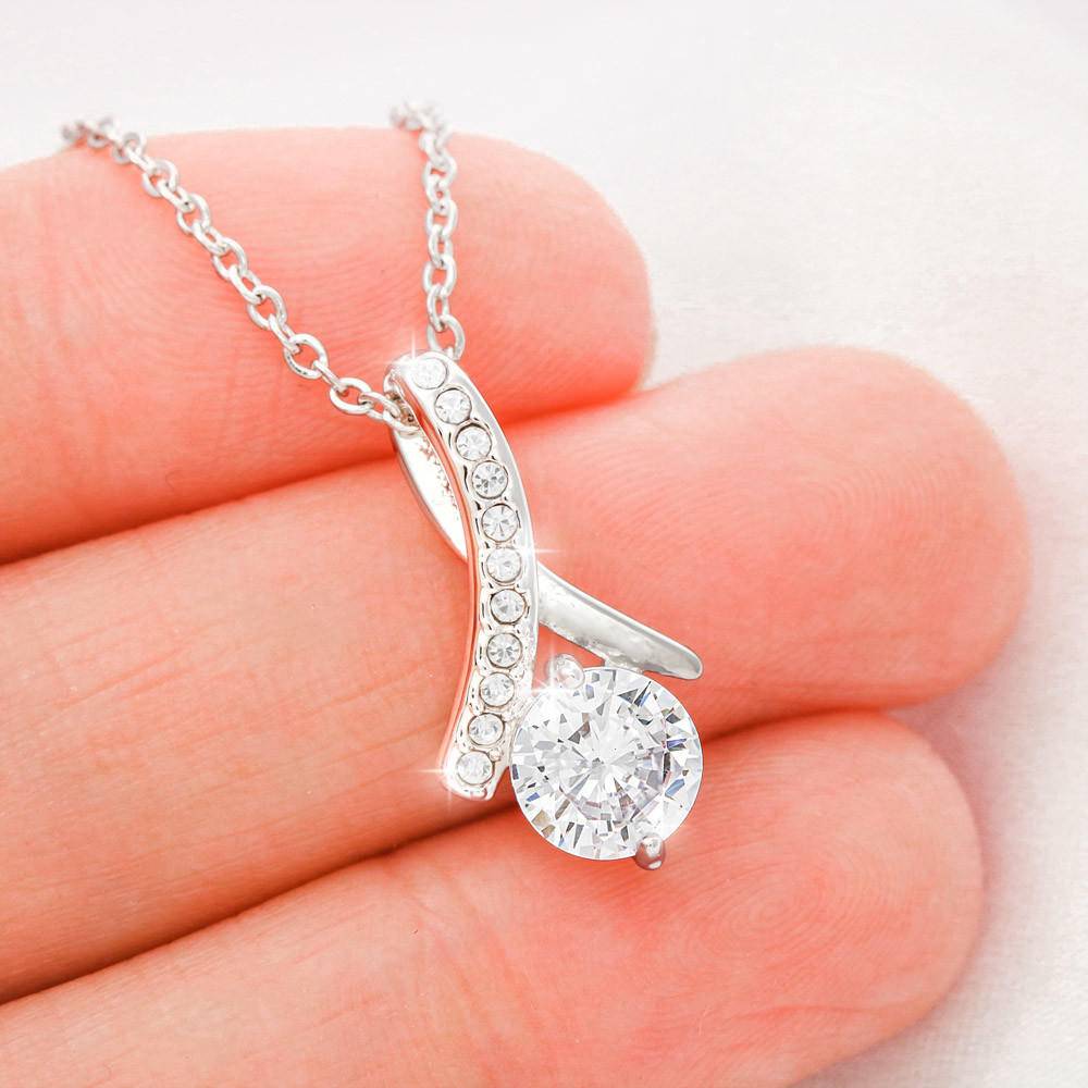 litzzy To my Wife - Meeting you was fate Alluring Necklace - Necklace Gift For Her, Wife, Girlfriend, Anniversary, Wedding, Valentine, Birthday with Message Card Jewelry   