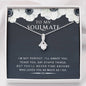 litzzy To my Soulmate - I’m Not Perfect - Gift For Valentine, Mother's Day, Birthday, Anniversary - Alluring Necklace - Necklace Gift For Her, Wife, Girlfriend, Anniversary, Wedding, Valentine, Birthday with Message Card Jewelry Standard Box  