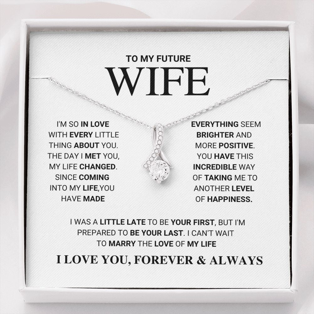 litzzy To My Future Wife - Love Of My Life - Alluring Beauty Necklace - To My Future Wife, Gift For Future Wife Jewelry Standard Box  