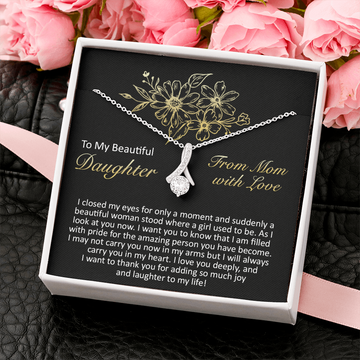 litzzy To My Beautiful Daughter - I Closed My Eyes - Alluring Beauty Necklace jewelry   