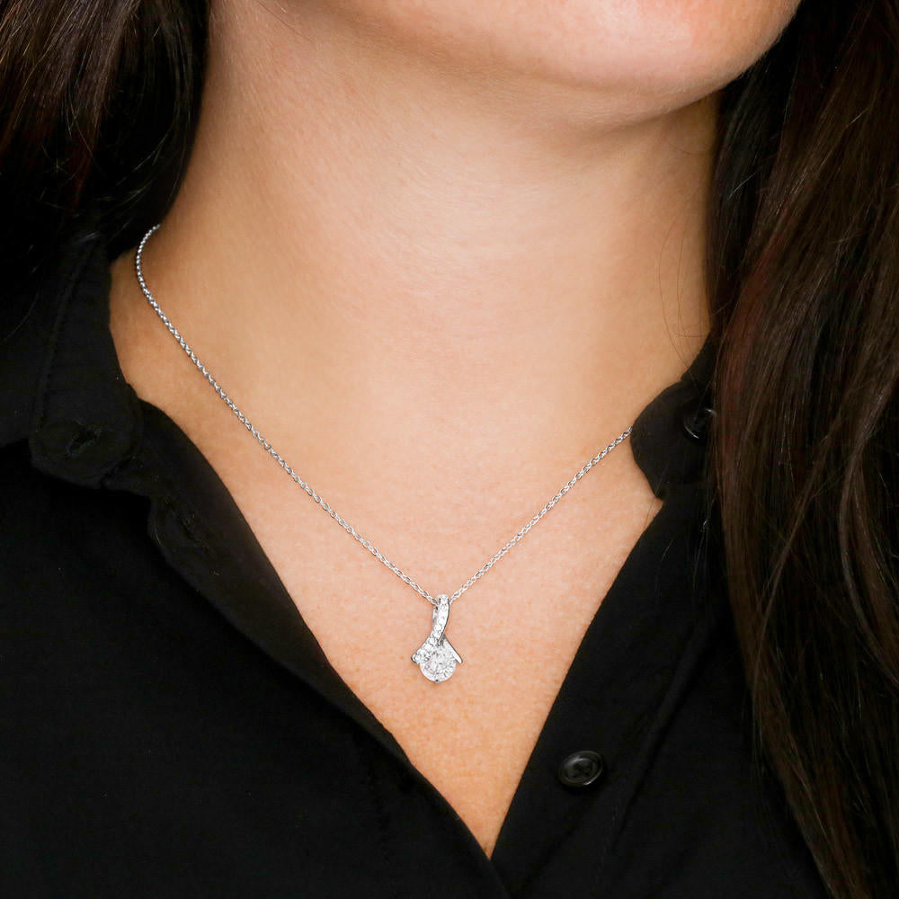 litzzy To My Wife Never Forget That I Love You - Gift For Christmas, Birthday, Anniversary - Necklace Gift For Her, Wife, Girlfriend, Anniversary, Wedding, Valentine, Birthday with Message Card Jewelry   