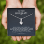 litzzy To My Soulmate - Never Forget That I Love You - Alluring Necklace - Necklace Gift For Her, Wife, Girlfriend, Anniversary, Wedding, Valentine, Birthday with Message Card Jewelry   