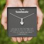 litzzy To My Soulmate - Last Everything Alluring Necklace - Necklace Gift For Her, Wife, Girlfriend, Anniversary, Wedding, Valentine, Birthday with Message Card Jewelry Standard Box  