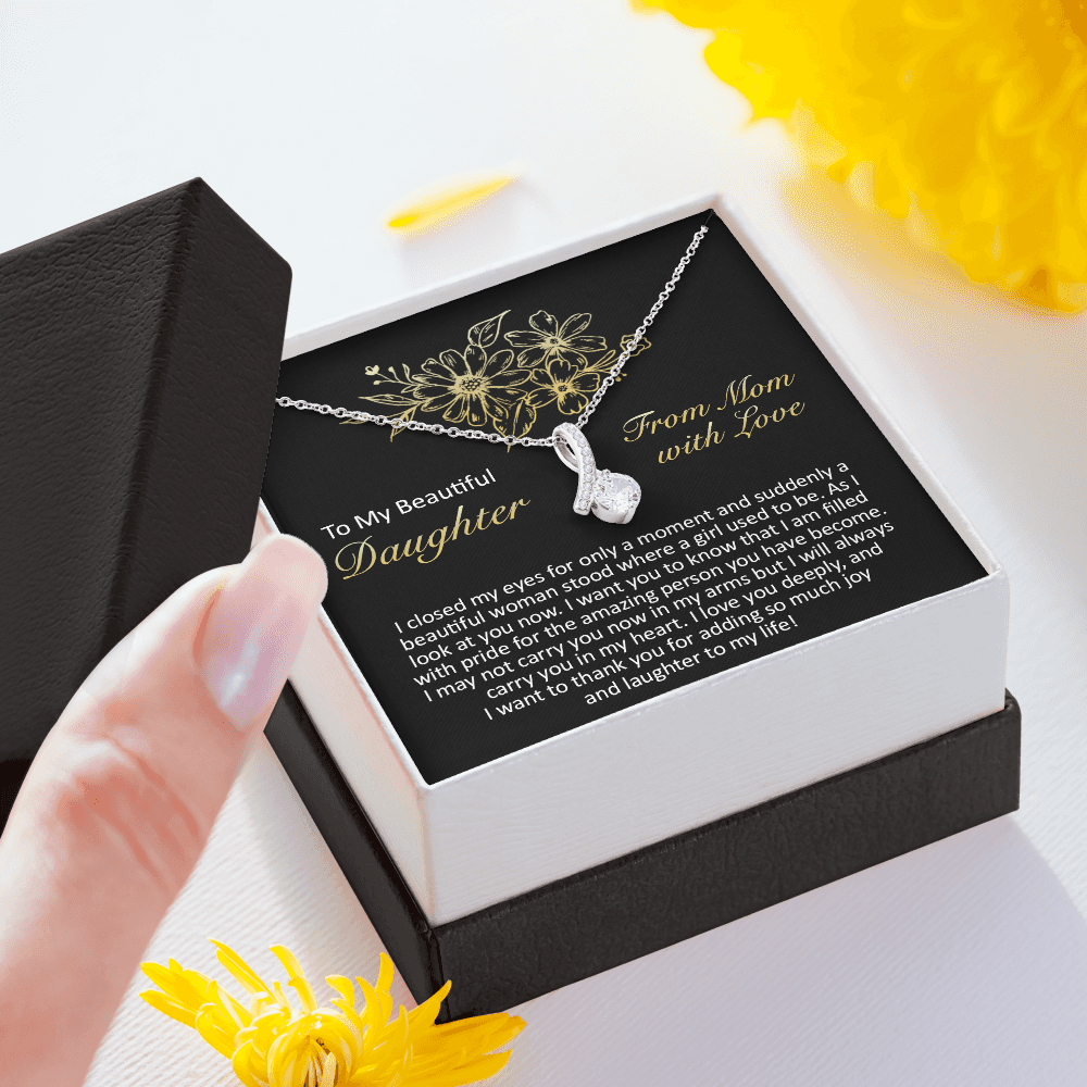 litzzy To My Beautiful Daughter - I Closed My Eyes - Alluring Beauty Necklace jewelry   