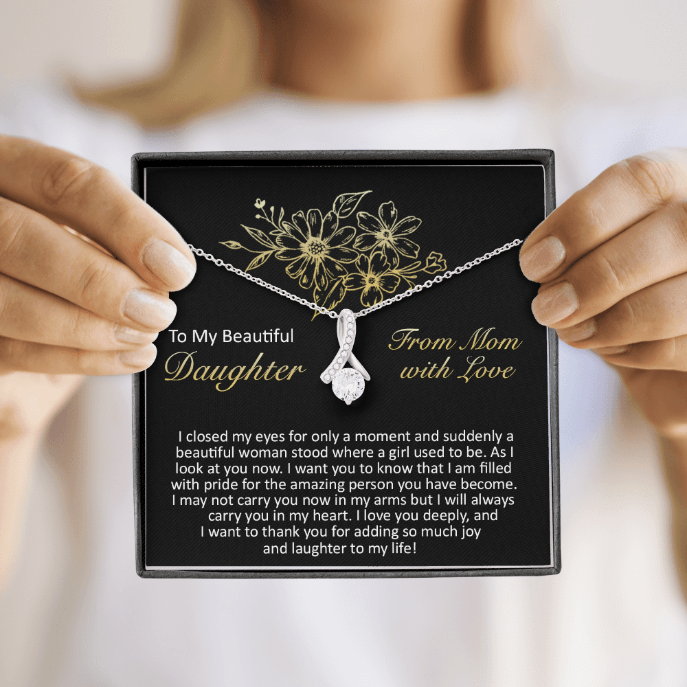 litzzy To My Beautiful Daughter - I Closed My Eyes - Alluring Beauty Necklace jewelry   