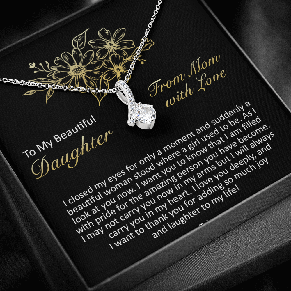 litzzy To My Beautiful Daughter - I Closed My Eyes - Alluring Beauty Necklace jewelry   