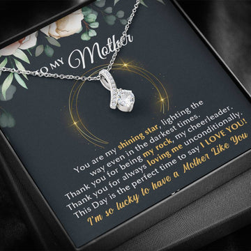 litzzy Litzzy Alluring Necklace To my Mother, You Are My Shining Star Mothers Day Jewelry, Necklace gifts set from Son, Daughter Jewelry Standard Box  