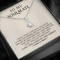 litzzy To My Soulmate - Valentine Gift For Wife Future Wife Girlfriend - Alluring Necklace - Necklace Gift For Her, Wife, Girlfriend, Anniversary, Wedding, Valentine, Birthday with Message Card Jewelry   