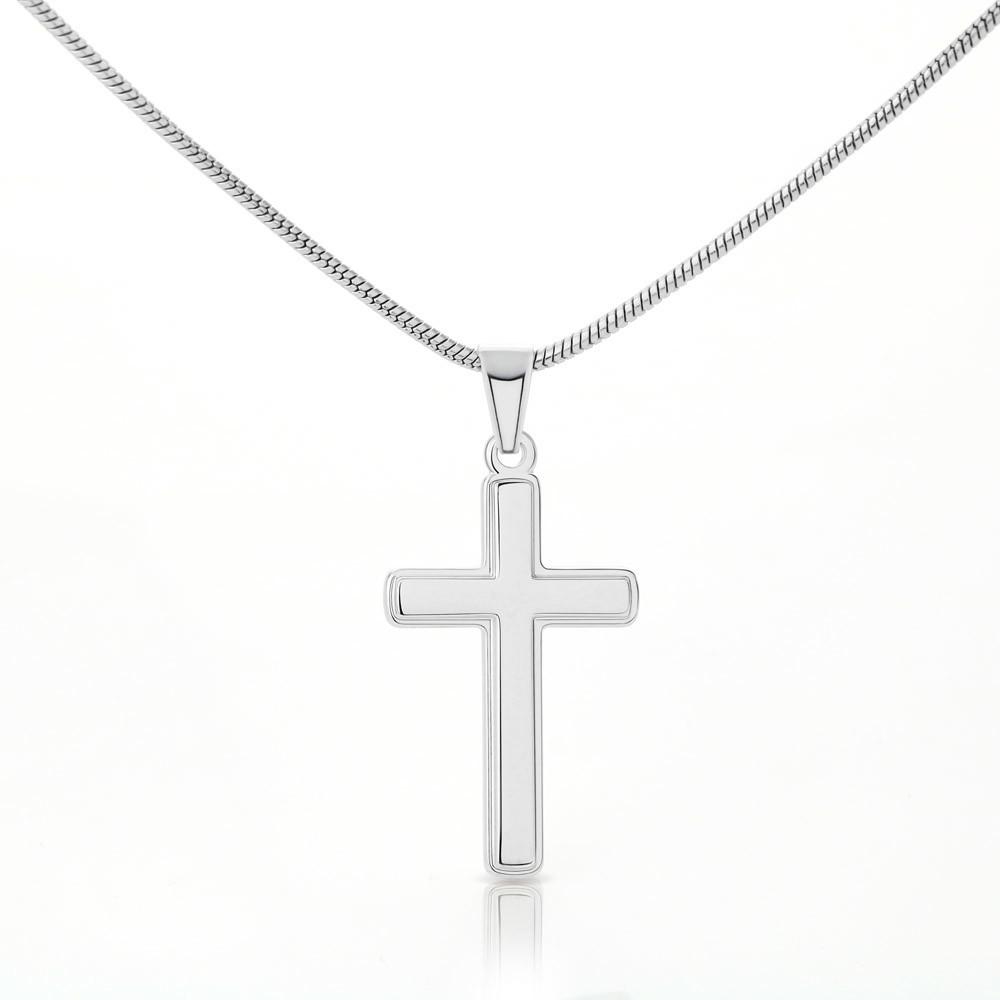 litzzy To My Beautiful Wife Cross Necklace - Gifts For Wife Necklace Valentines Day Custom Made Romantic Gift For My Best Wife Ever Jewelry   