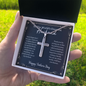litzzy Greatest Husband - Father's Day - Cross Necklace - To My Dad necklace, dad gifts from daughter, dad gifts from son, Thank you Dad gift, Son daughter to Dad Gift Jewelry   