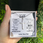 litzzy Dad - You Are Appreciated - Cross Necklace - To My Dad necklace, dad gifts from daughter, dad gifts from son, Thank you Dad gift, Son daughter to Dad Gift Jewelry   