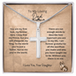 litzzy Dad - The World Cross Necklace - From Daughter - To My Dad necklace, dad gifts from daughter, dad gifts from son, Thank you Dad gift, Son daughter to Dad Gift Jewelry   