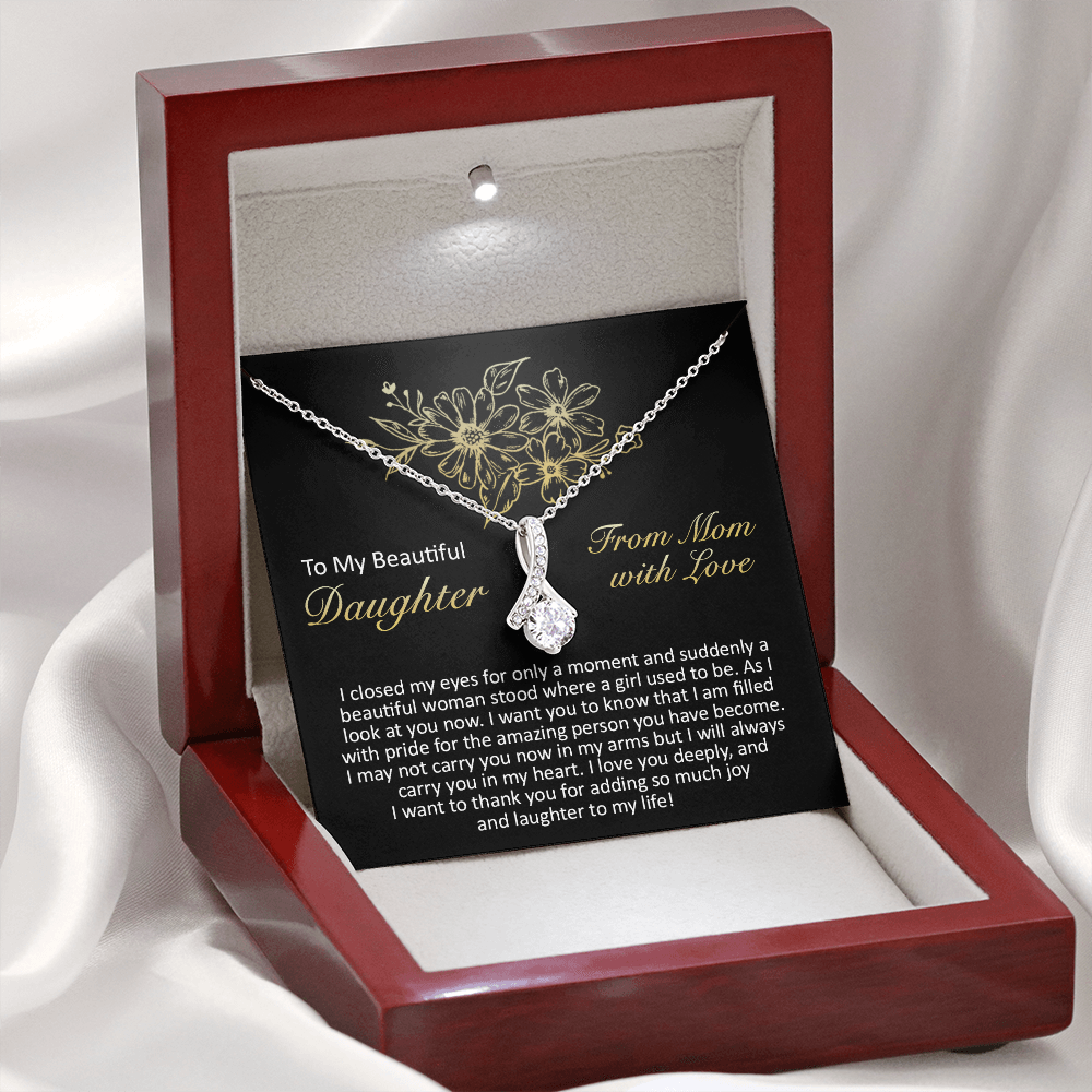 litzzy To My Beautiful Daughter - I Closed My Eyes - Alluring Beauty Necklace jewelry   