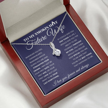 litzzy To My Future Wife - Strong & Special - Litzzy Alluring Beauty Necklace - Necklace for Wife from Husband Jewelry Luxury Box  