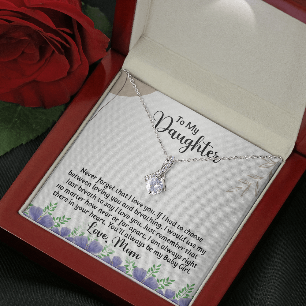 litzzy To My Daughter - I Would Use My Last Breath To Say I Love You - Alluring Necklace jewelry   
