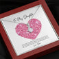 litzzy Necklace Gift For Daughter From Dad, Litzzy To My Daughter Jewelry   