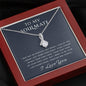 litzzy To My Soulmate - I Got Something Right - Mother's Day Gift For Wife Girlfriend Future Wife - Alluring Necklace - Necklace Gift For Her, Wife, Girlfriend, Anniversary, Wedding, Valentine, Birthday with Message Card Jewelry Mahogany Style Luxury Box  